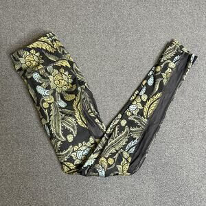 FP Movement Leggings Womens XS/S Black Floral Print Ankle Yoga Gym Workout